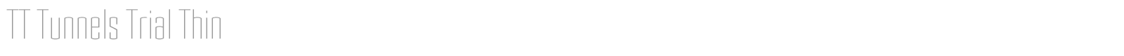 TT Tunnels font preview